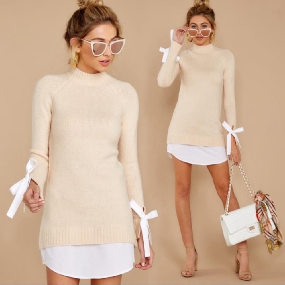 NWT English Factory Flirting with Brunch Sweater Dress Size Small